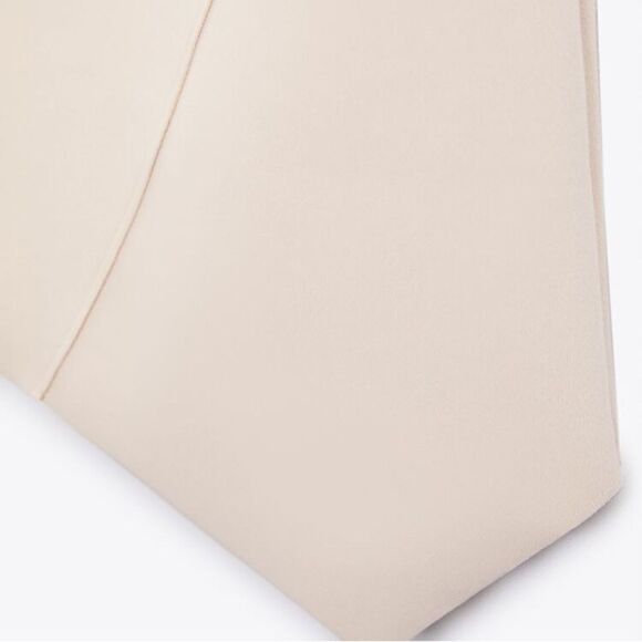 Zara Asymmetric Midi Skirt Ecru New Medium - Picture 2 of 8